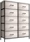 Sorbus Dresser with 10 Drawers - Storage Unit Organizer Chest for Clothes - Bedroom, Room, Nursery, & Closet - Steel Frame, Wood Top & Handles, and Easy Pull Fabric Bins
